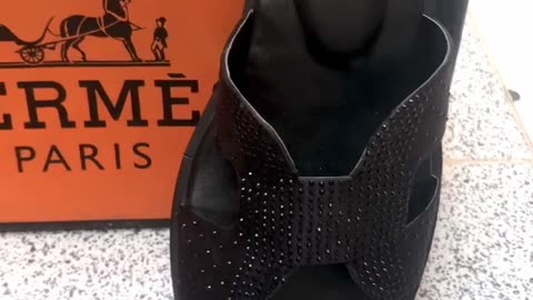 Hermes Stone Slipper