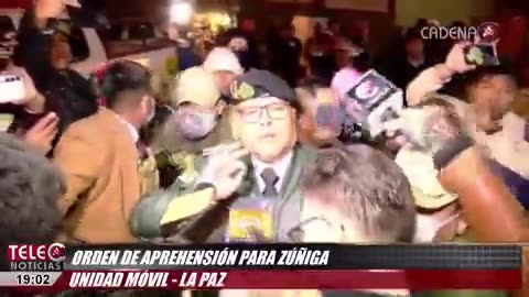 Bolivian military leader was apprehended on live television following an unsuccessful overthrow