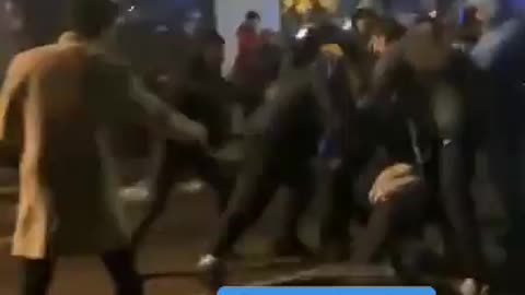 More from the city of Grenoble as Moroccans attack the French