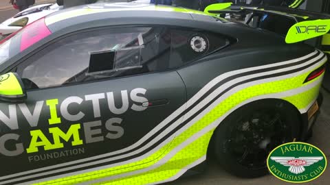 The Invictus Games Racing GT4 Jaguar F Type out on track for British GT Press Day