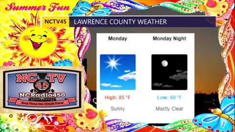 NCTV45 LAWRENCE COUNTY 45 WEATHER SUNDAY MAY 19 2024