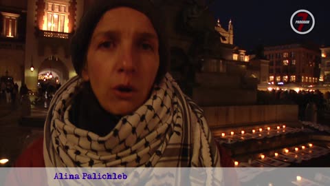 Alina Palichleb - Dość przelewu krwi! Kraków solidarny z Palestyną! Kraków, 25.11.2023