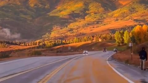 Superb Road View And Beautiful Mountains