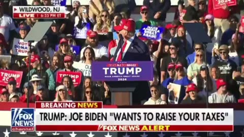 Trump does a modified version of his imitation of Biden 🤣