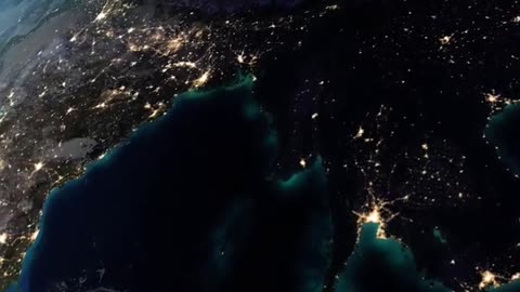 How Earth looks from space 🌍 India Day to Night from Space #shorts #space #earth #interstellar