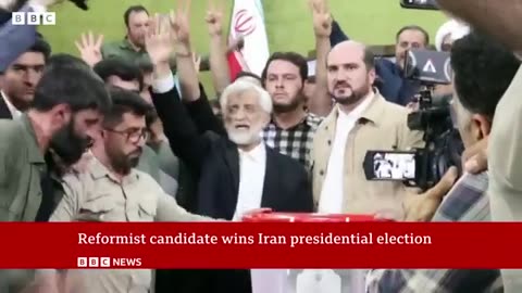 Reformist Masoud Pezeshkian elected as Iran's president | BBC News