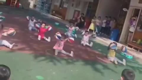 ⛔️Normal day in a Chinese kindergarten