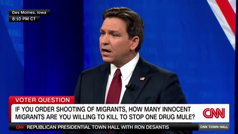 Voter confronts DeSantis about controversial immigration plan