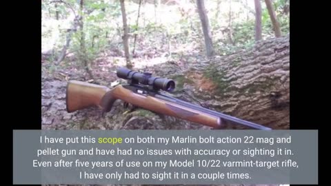 Buyer Reviews: Simmons Truplex .22 Mag 4x32 Riflescope, Rimfire Rifle Scope with TrueZero Adjus...