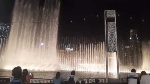 The Dubai fountain dance