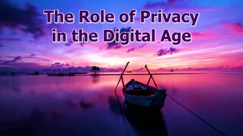 The Role of Privacy in the Digital Age