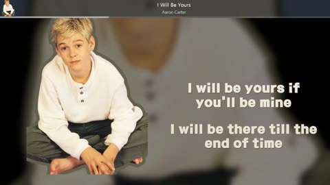 [ L/V ] Aaron Carter - I Will Be Yours | #LyricsVideo |