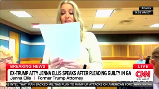 Jenna Ellis cries during testimony