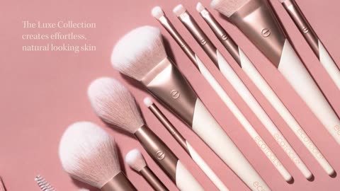 EcoTools Luxe Natural Elegance Professional Face Makeup & Foundation Brush Set.