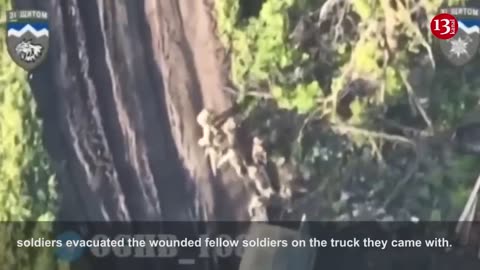 Truck preparing to take Russians to battle was shelled - They tried to gather the wounded in vehicle