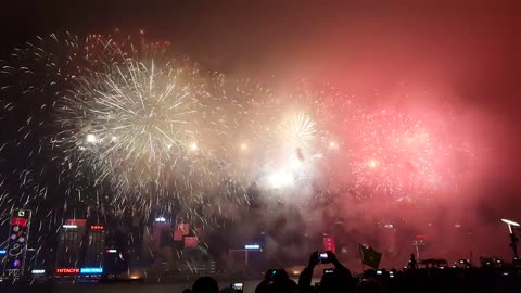 Hong Kong Fireworks Display (20 sec Finale) - Chinese New Year 2015