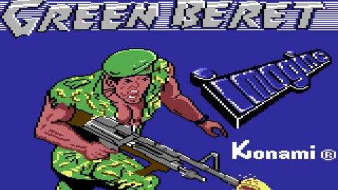Green Beret Longplay (C64) [QHD]
