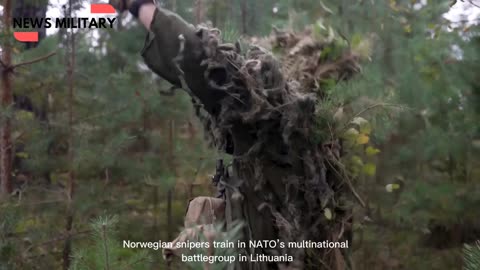 Norwegian snipers train in NATO’s multinational battlegroup