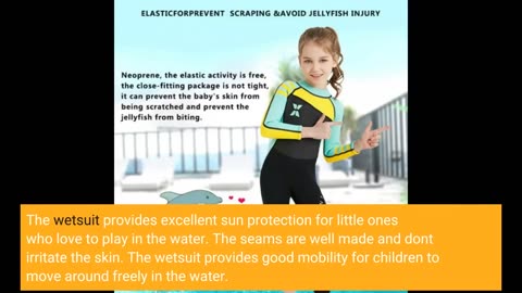 Real Feedback: Seaskin Kids Wetsuit for Boys Girls Toddlers, 2mm Front Zipper Shorty Wetsuits,...