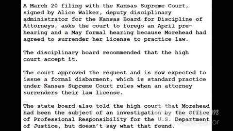 24-0416 - Kansas Prosecutor FRAMED INNOCENT MAN - ONLY Loses License