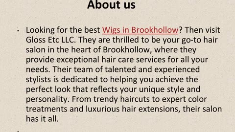 Best Wigs in Brookhollow.