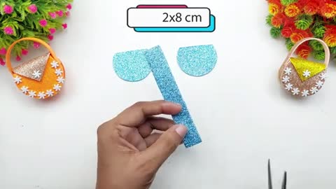 DIY Mini Purse Making - How to Make Paper Bag 👜 Glitter Foam Sheet Crafts