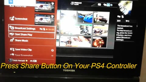 How to setting full screen live stream (Rumble, Twitch ,Youtube ,dailymotion) on PS4 live Broadcast