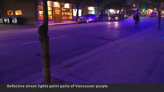 Why some Vancouver streetlights are purple