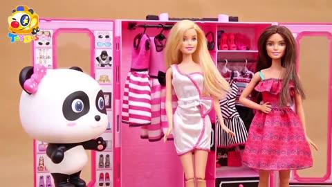 | Barbie's Fashion Show | Barbie Makeup | Kids Toys Story | baby doll kids toys |