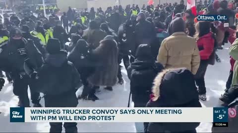 Winnipeg Freedom Convoy wants meeting with Trudeau to demand return to normal life & end all mandates