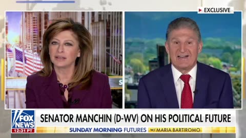 Joe Manchin on whether he still identifies as a Democrat: "I identify as an American."