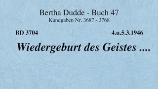 BD 3704 - WIEDERGEBURT DES GEISTES ....