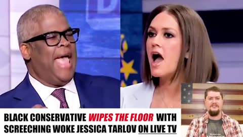 JASON WHITLOCK WIPES the FLOOR with screeching Jessica Tarlov during live tv BRAWL