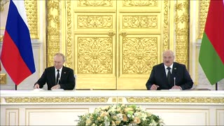 Putin hosts talks with Belarus