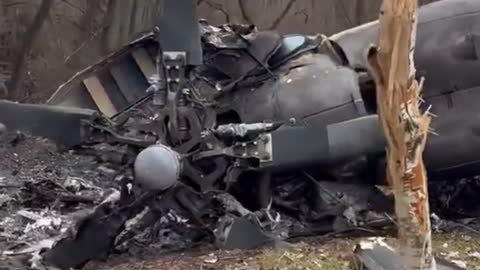 Ukraine War - MI-35 Helicopter Shot Down
