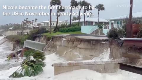 Hurricane Nicole Pounds Florida And Damages Structures | Insider News