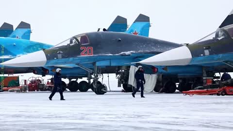 Wrack eines russischen Su-34-Bombers in der Ukraine gefunden
