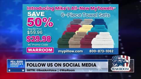 Get Exclusive Deals For The WarRoom Posse By Visiting mypillow.com/warroom