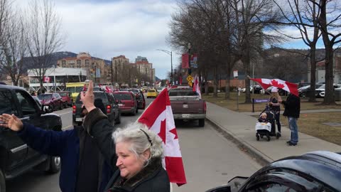 Trucker Freedom Rally Kelowna Canada 19 Feb 2022