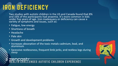 38 of 63 - Iron Deficiency - Health Challenges Autistic Children Experience