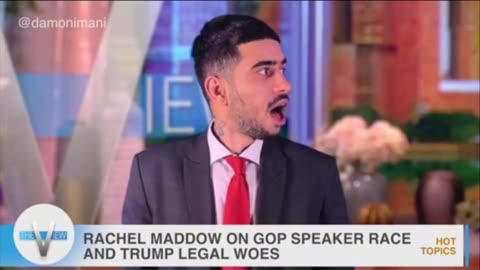 Damon Imani confronts MSNBC Propagandist Rachel Maddow