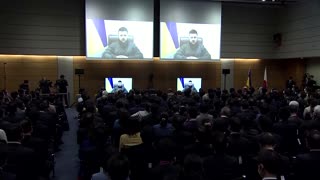 Zelenskiy addresses Japan's parliament
