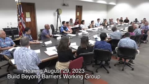 Hawaii Residents voice frustration at the Build Beyond Barriers Working group meeting Aug. 29.