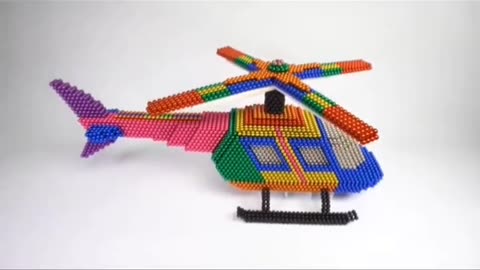 Diy Build Rainbow Helicopter With Magnetic Balls ASMR