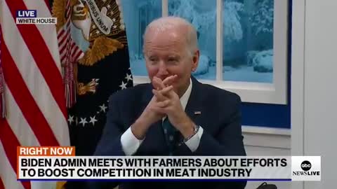 WH Staff Clears Out the Press Following Biden's Bizarre Chicken Story