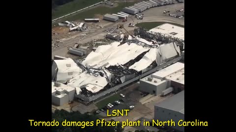 BREAKING! A tornado heavily damaged a major Pfizer pharmaceutical plant in North Carolina