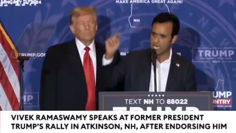 BREAKING NEWS: Vivek Ramaswamy Joins Trump At New Hampshire Rally To Encourage Voters To Support Him