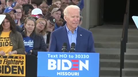 Biden Says "We Can Only Re-elect Trump"