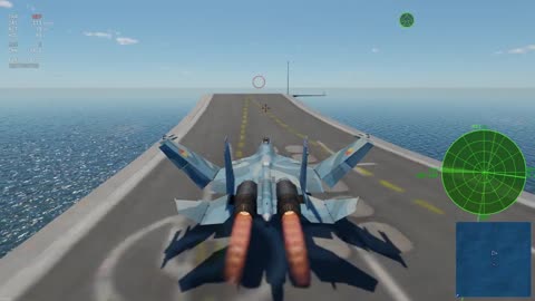 Playing as a Su-33 in War Thunder