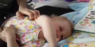 Baby's Hilarious Reaction to Getting Tickled